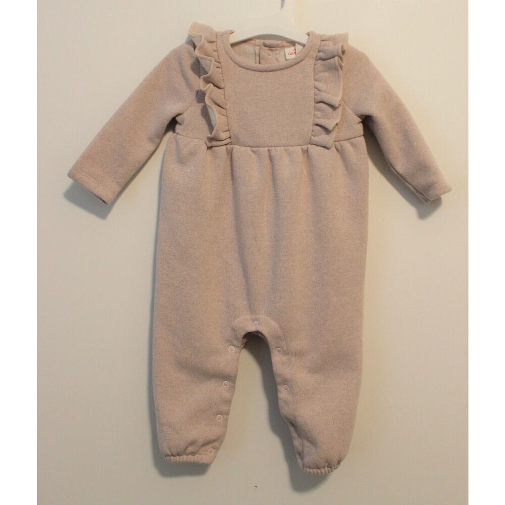 Baby Cat & Jack Baby Girls' Pink Romper Size 3M-6M PRE-OWNED